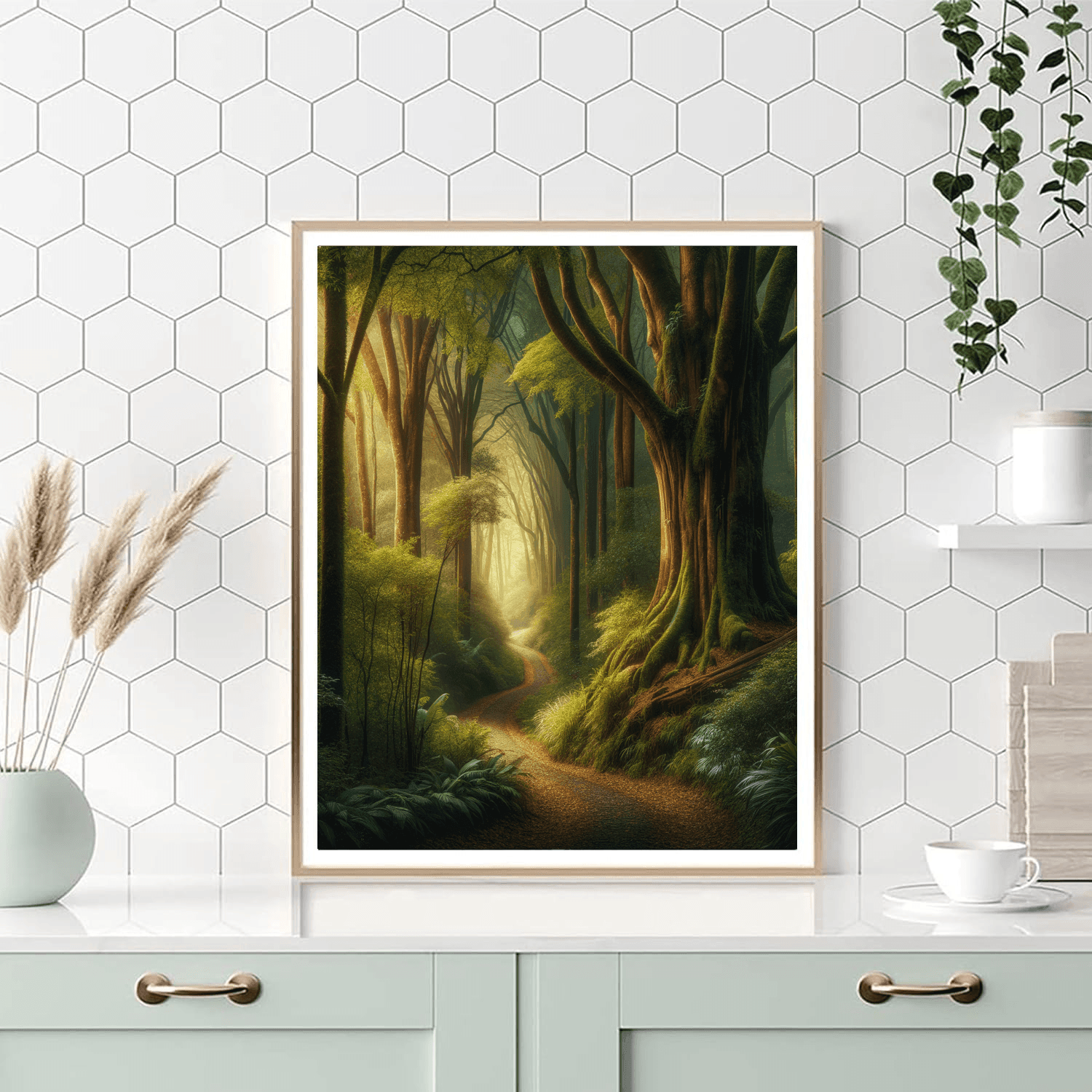 Mysterious Forest Pathway Paint By Number