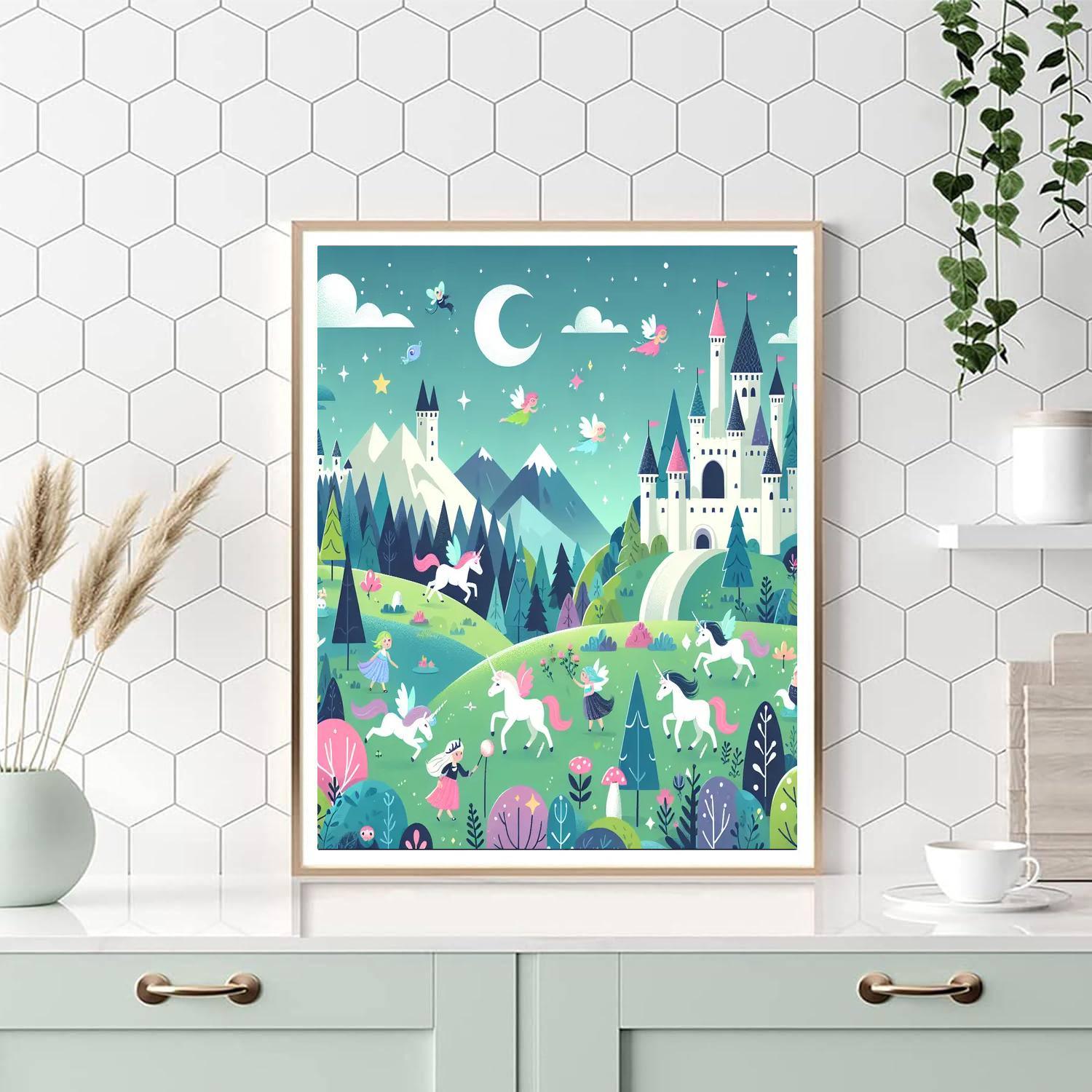 Enchanted Fairy Tale Realm Paint By Numbers Art