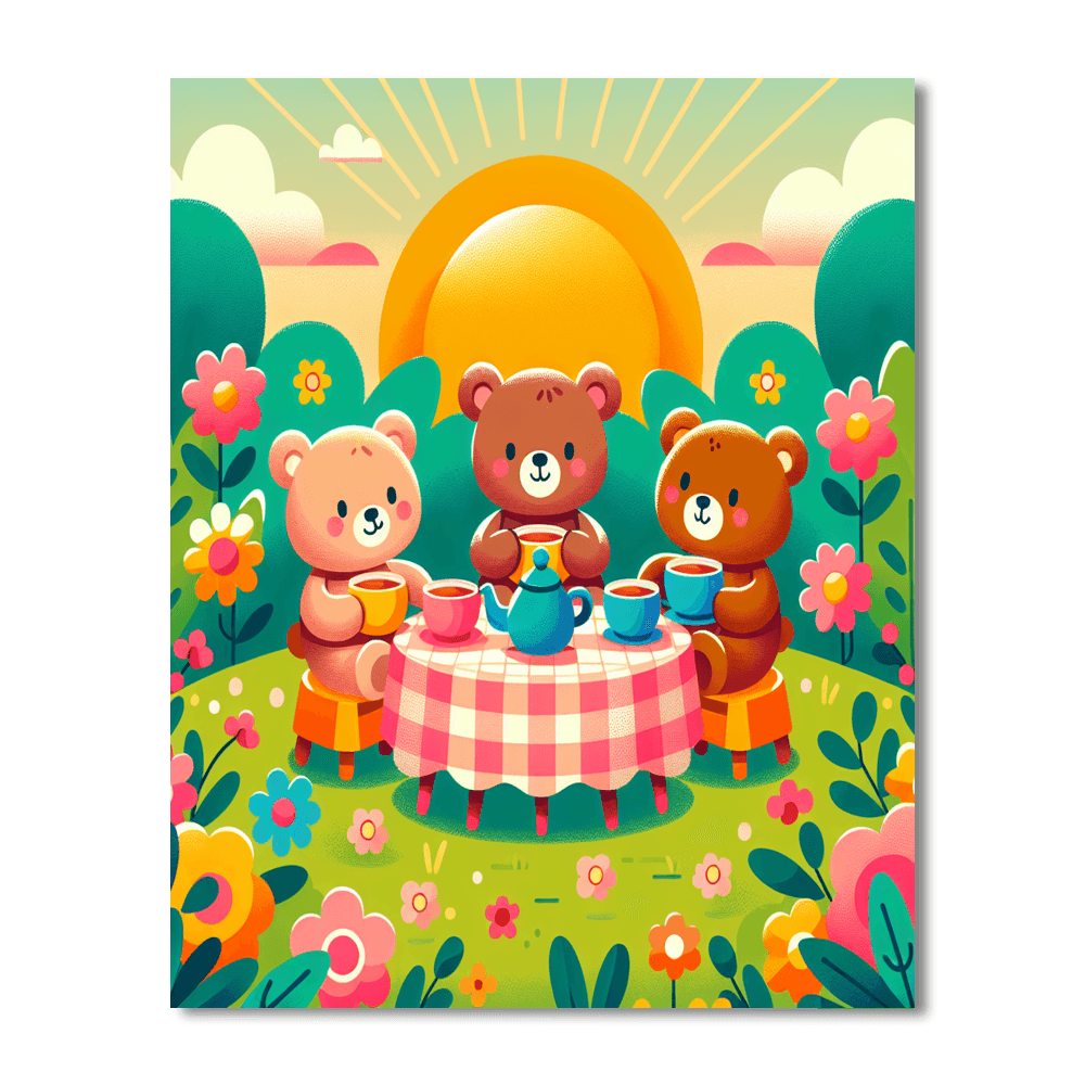Cuddly Teddy Bears Paint By Numbers