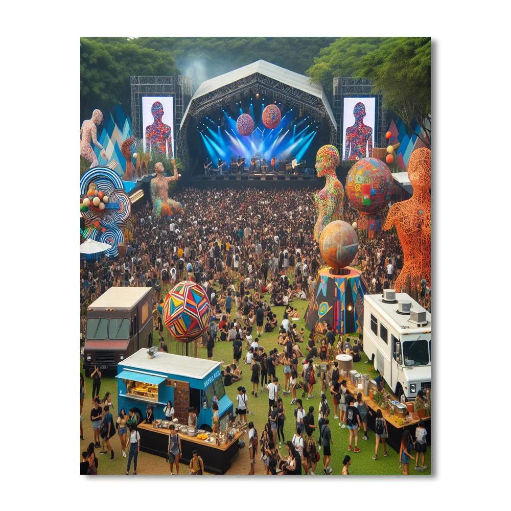 Lollapalooza Berlin Paint By Numbers Kits