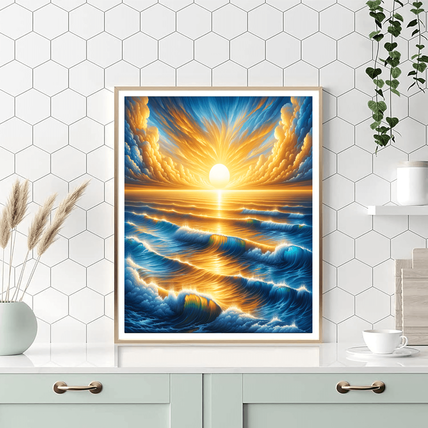 Majestic Ocean Sunrise Paint By Number