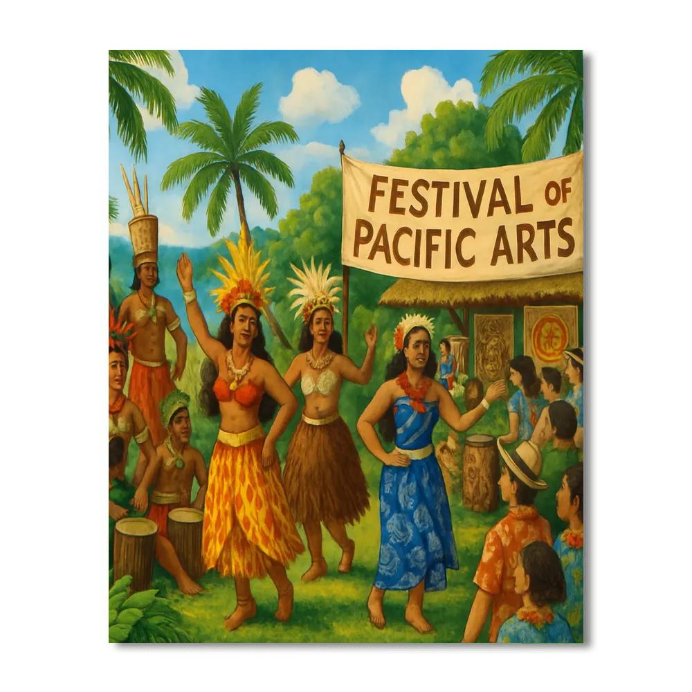 Festival Of Pacific Arts - Varies Numbered Painting Kits