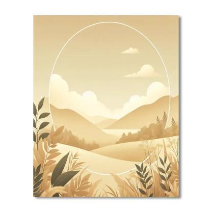 Nature's Golden Tranquility Paint By Number
