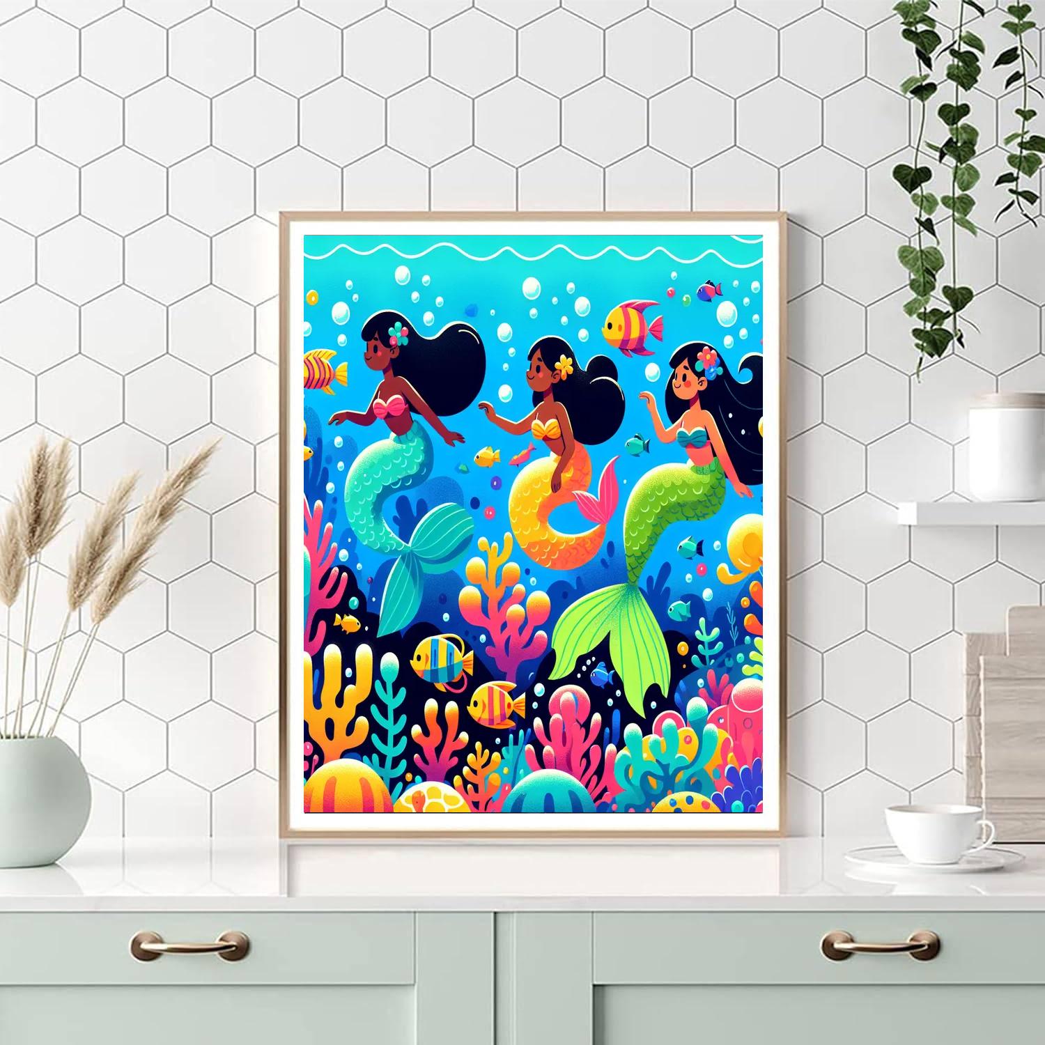 Underwater Quest For Treasure Painting By Numbers Kit