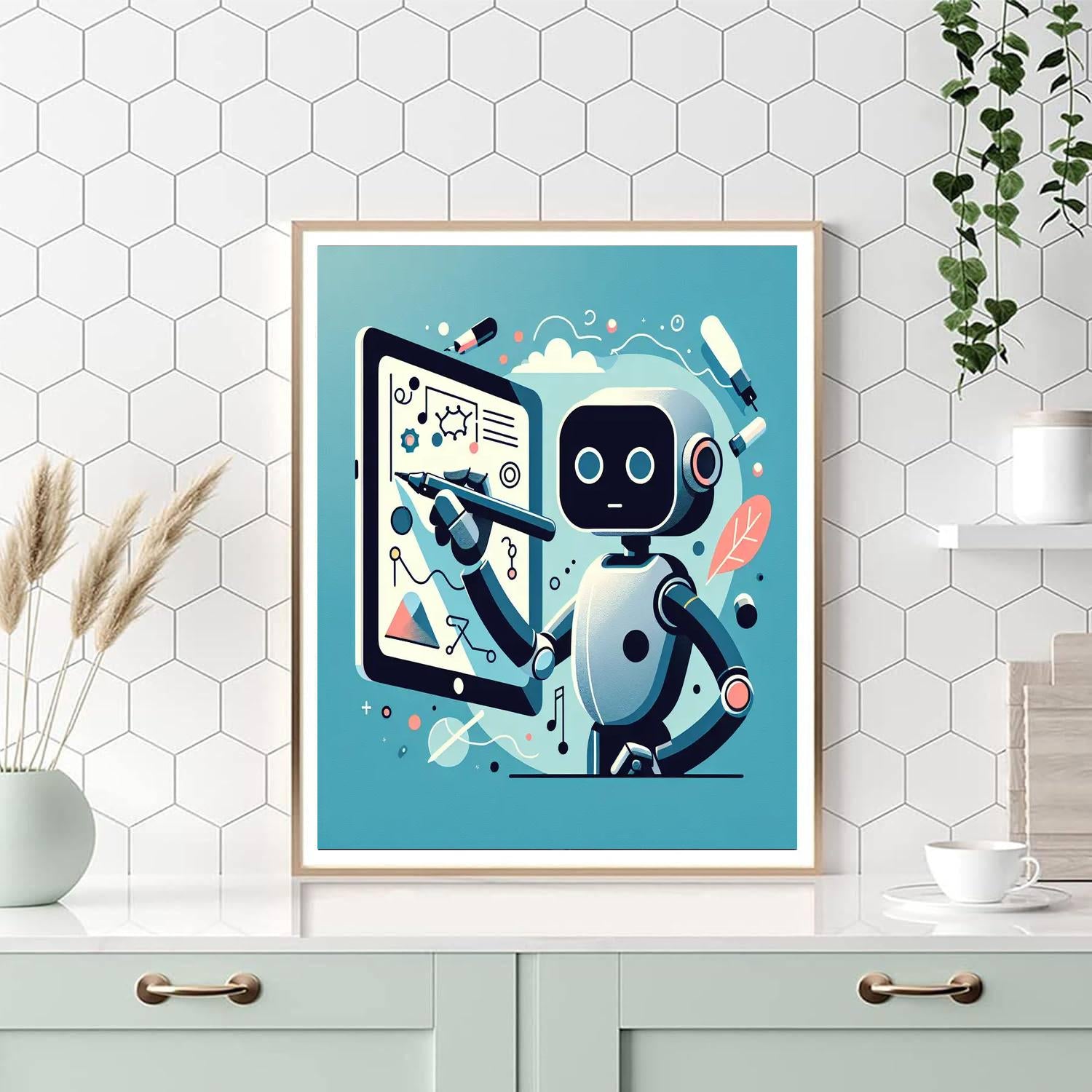 Creative Robot Artist Number Painting