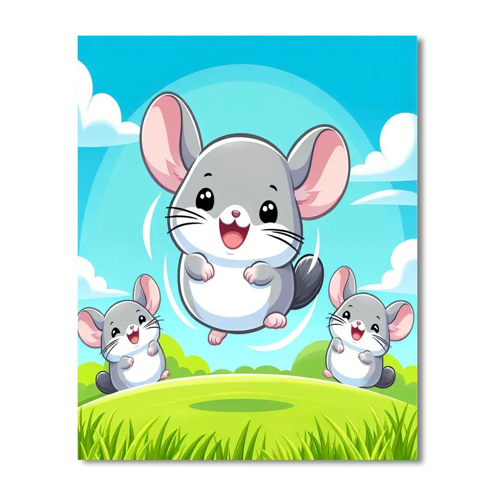 Chirpy Chinchillas Numbered Painting Kits