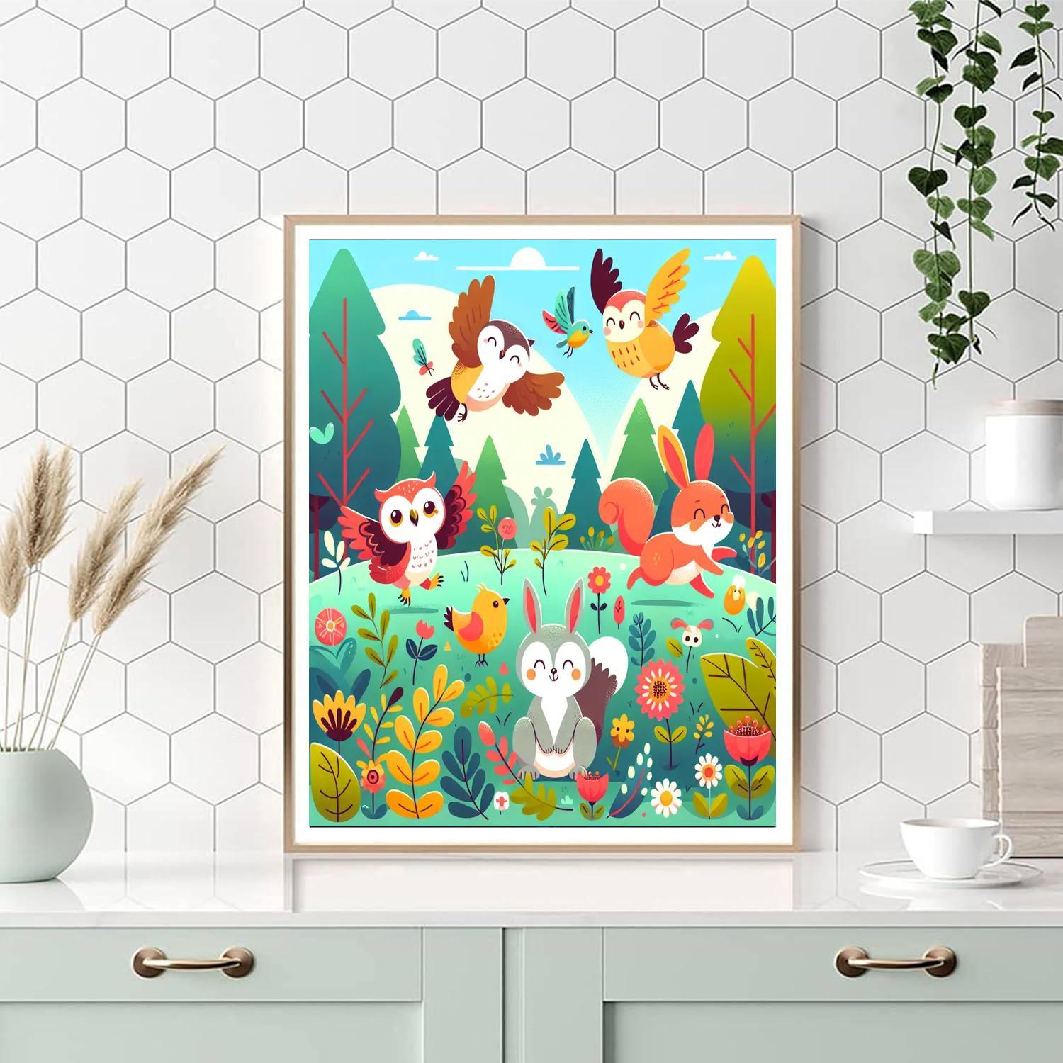 Magical Forest Frolic Paint By Numbers Kits