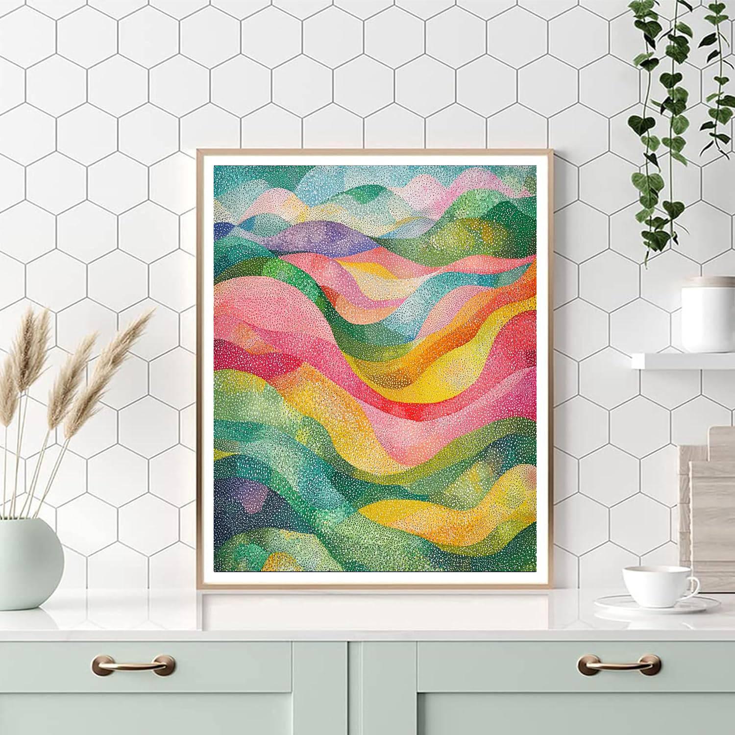 Georges Seurat Inspired Rippling Colors  Numbered Painting Kits