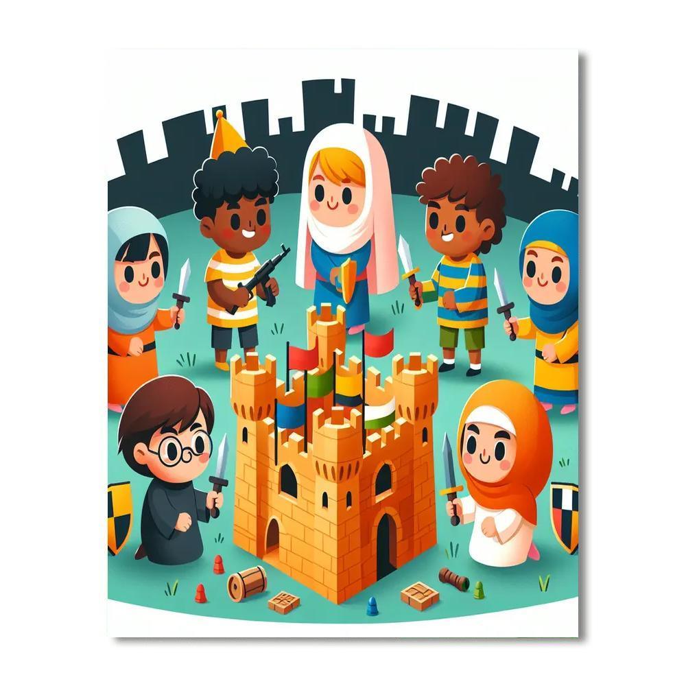 Castle Siege Surprise Paint By Number