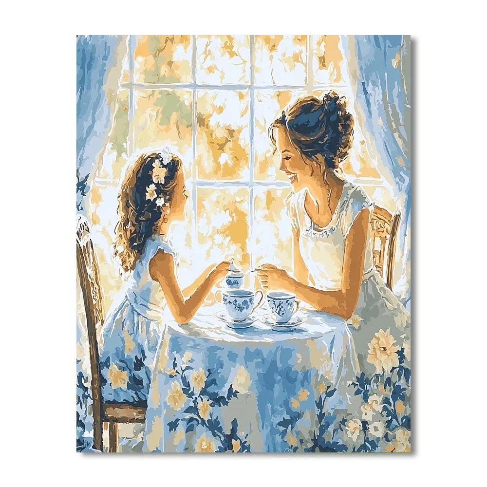 Afternoon Tea With Mama Number Painting
