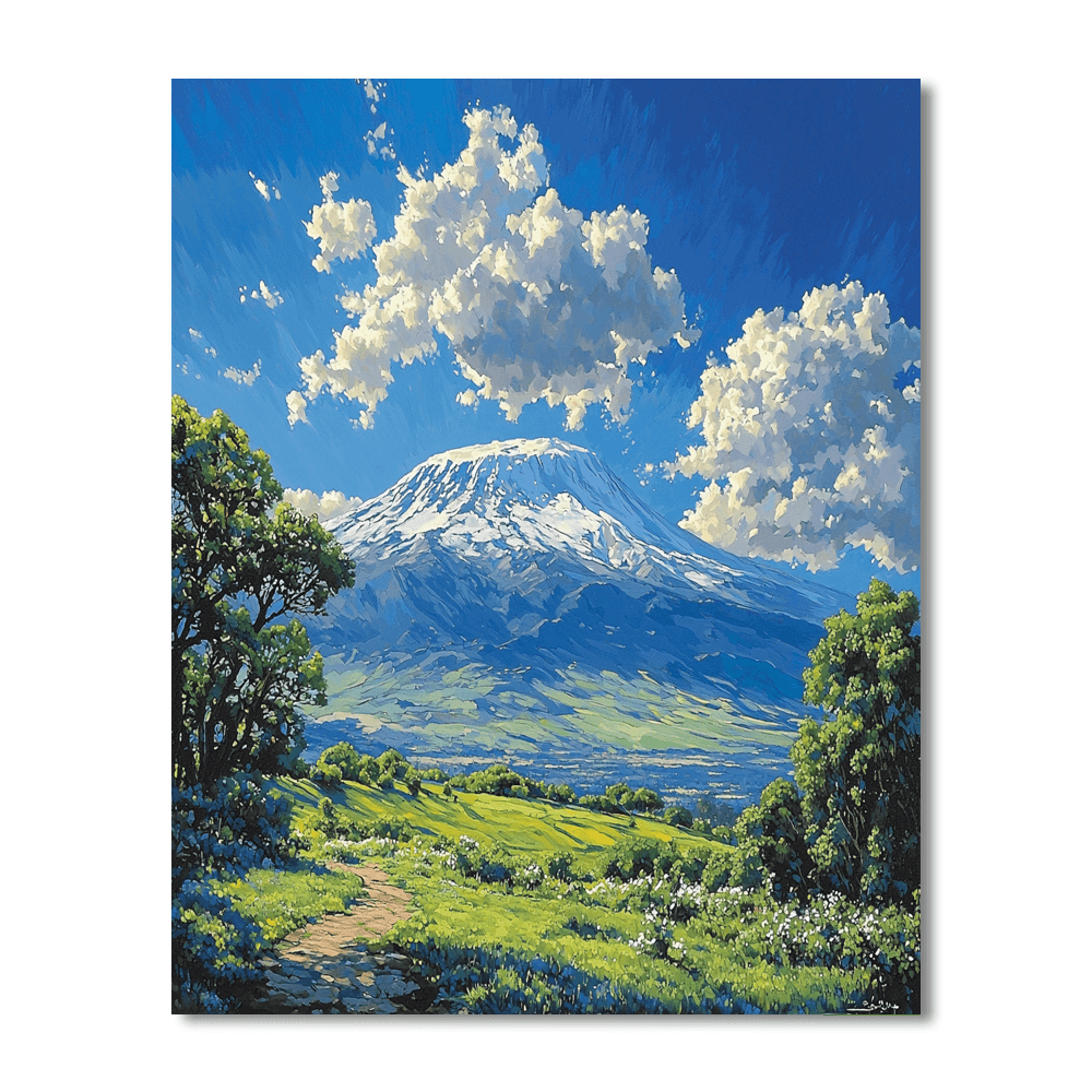 Mount Kilimanjaro - Tanzania DIY Paint By Numbers