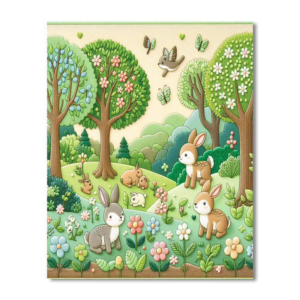 Enchanted Woodland Escape Numbered Painting Kits