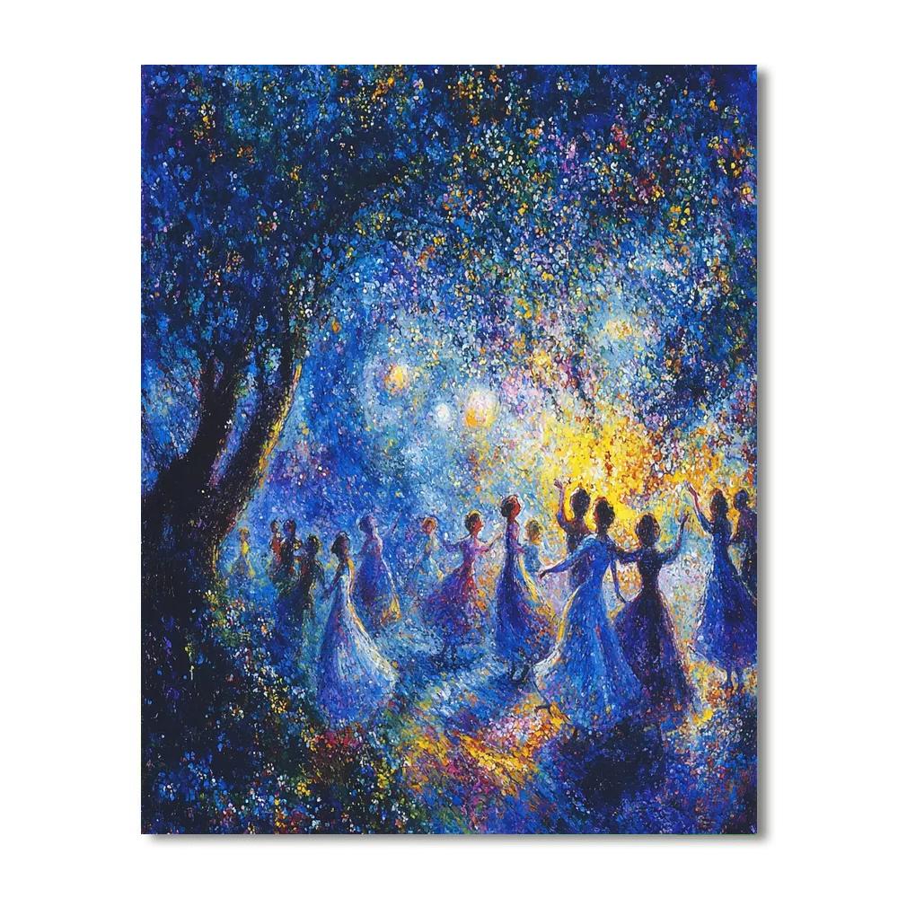 Marc Chagall Inspired Cosmic Dancers  Paint By Number