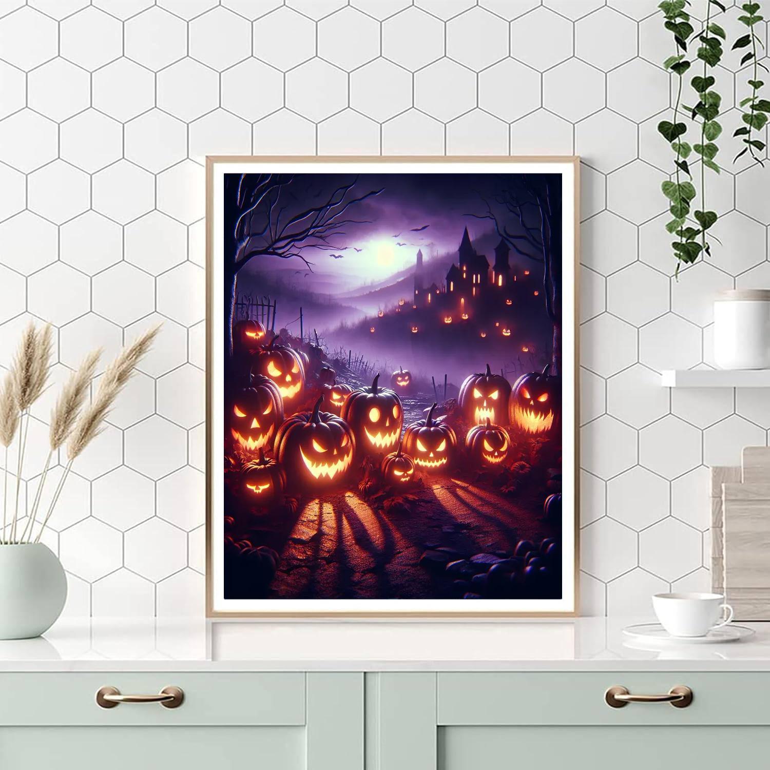 Eerie Halloween Night Paint By Number