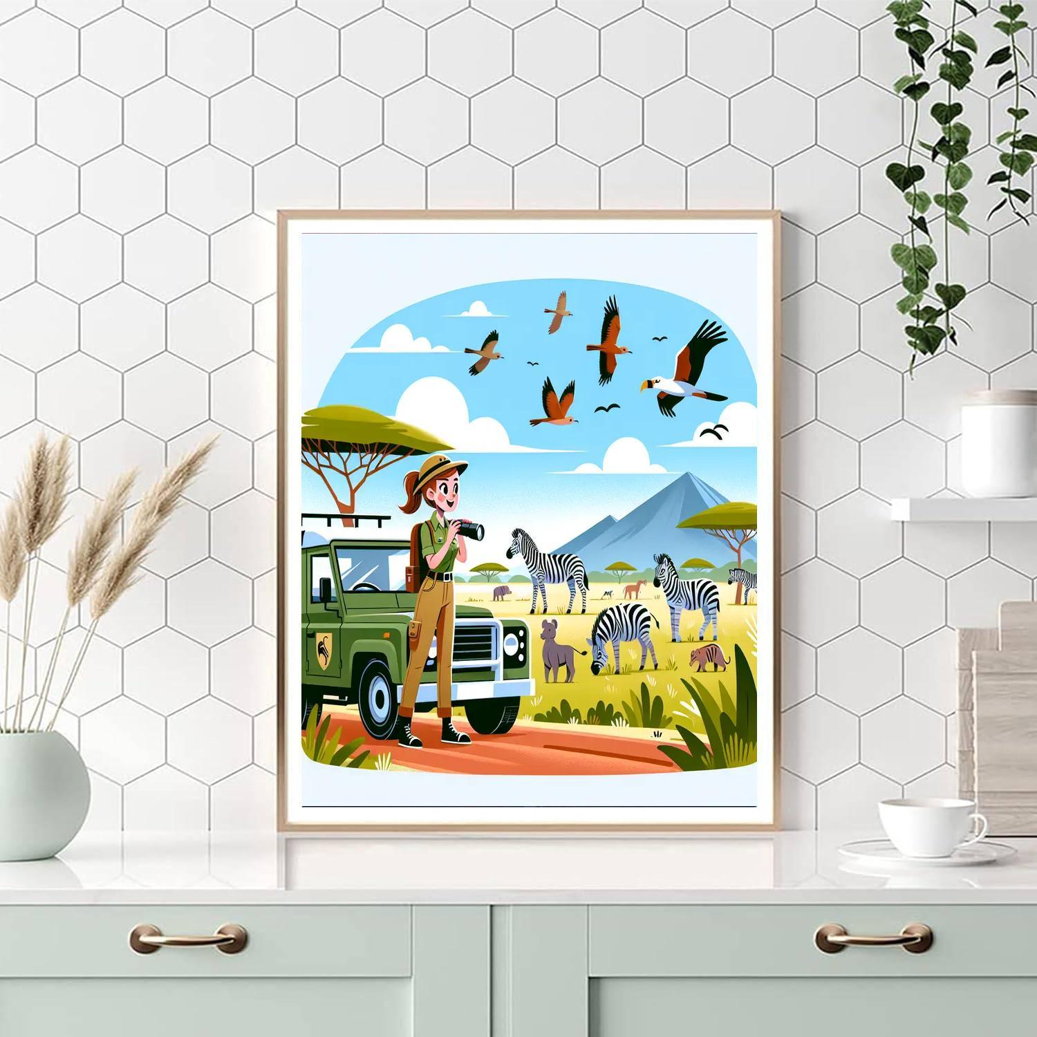 Wildlife Ranger Mission Painting Number Kit