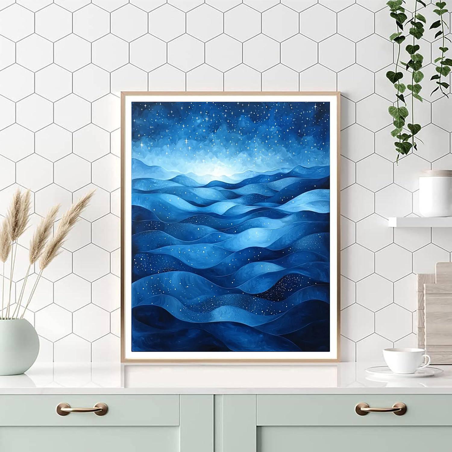 Paul Cézanne Inspired Abstract Nocturne  Paint By Numbers Kits