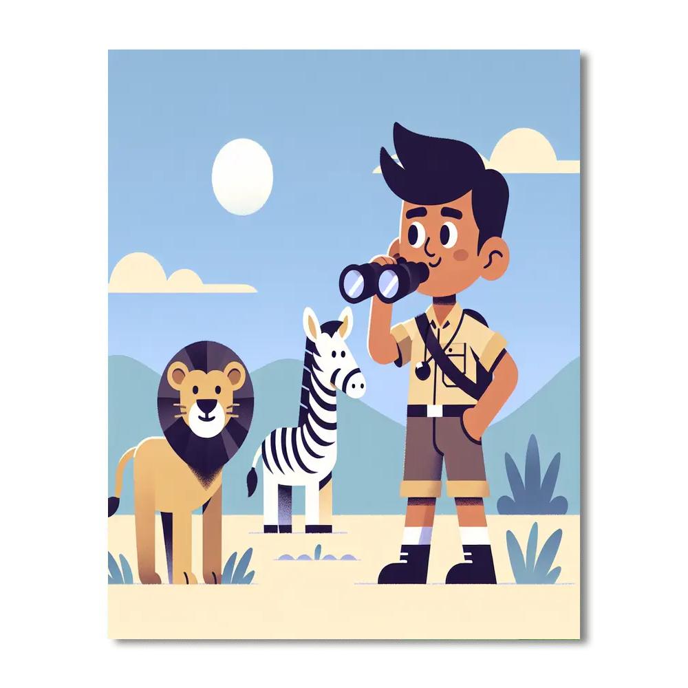 Safari Adventure Tale Numbered Painting Kits