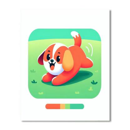 Energetic Puppy Paint By Numbers Kits