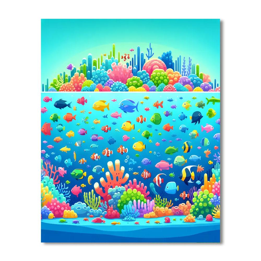 Undersea Discovery Journey Paint By Numbers Art