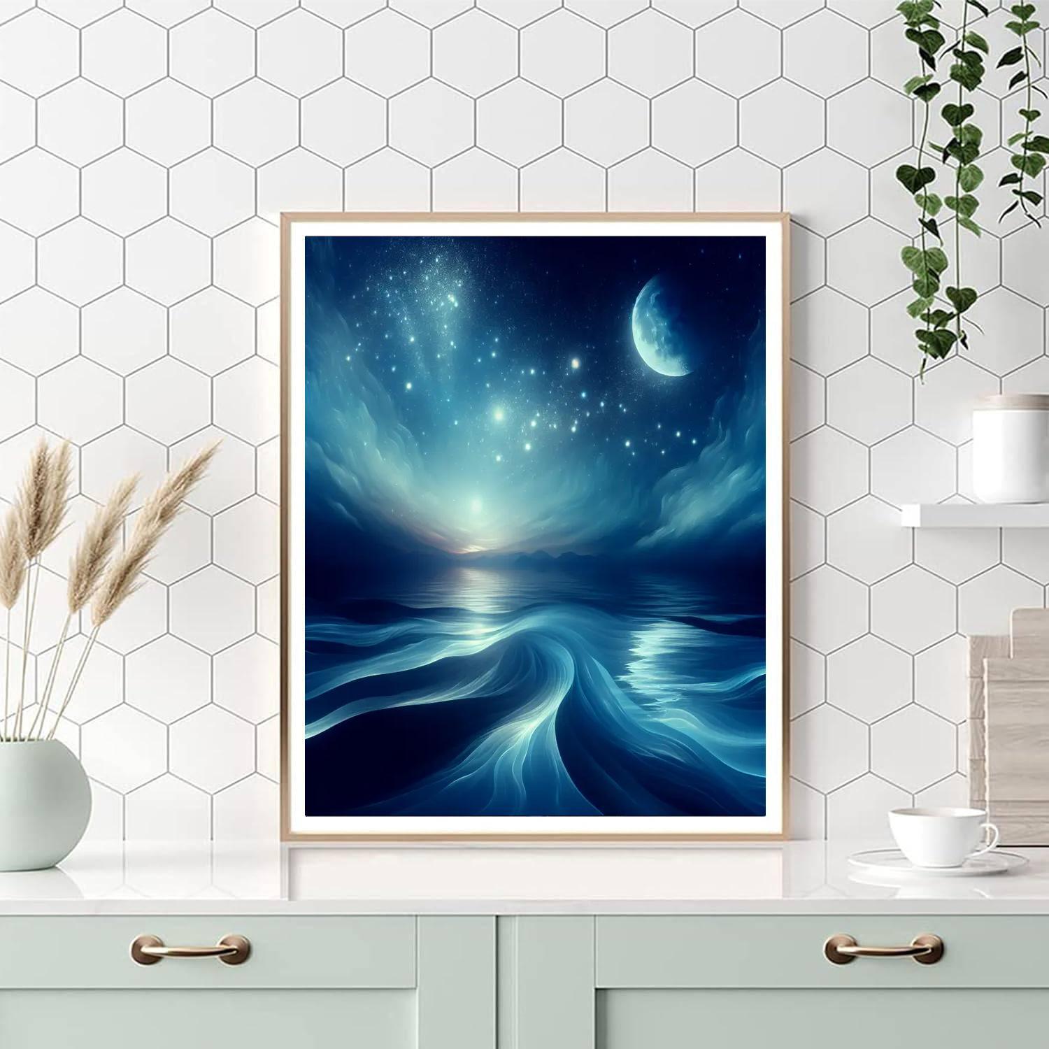Celestial Dreams Of The Sea Painting Number Kit
