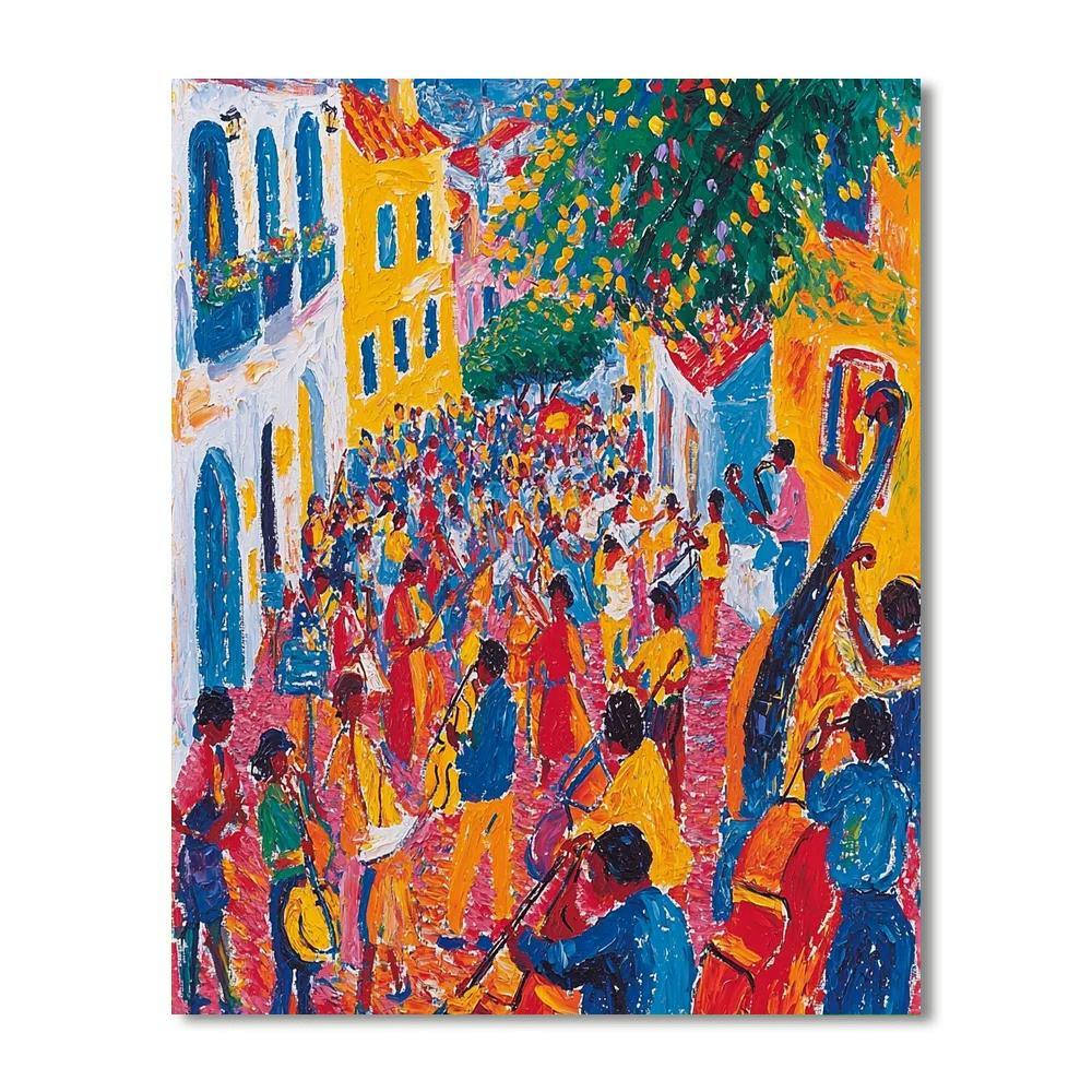 Henri Matisse Inspired Street Musicians  Number Painting