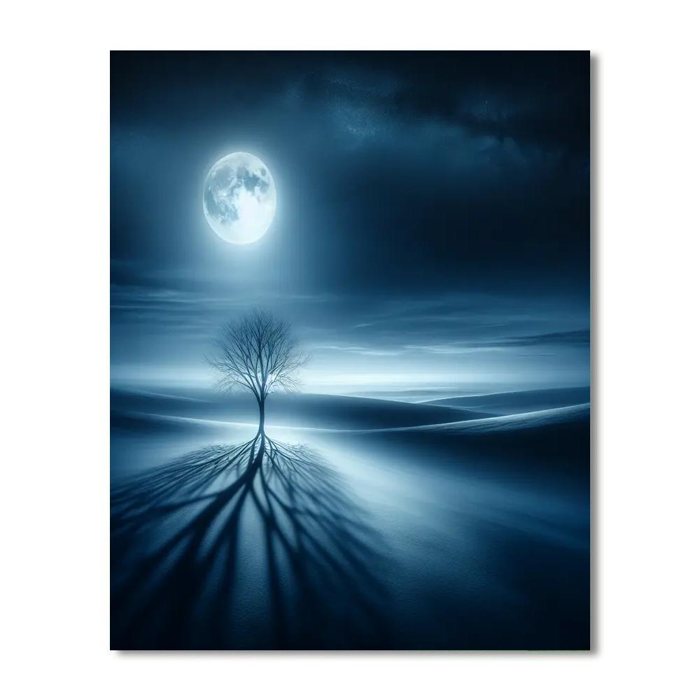 Moonlit Tree Mystery DIY Paint By Numbers