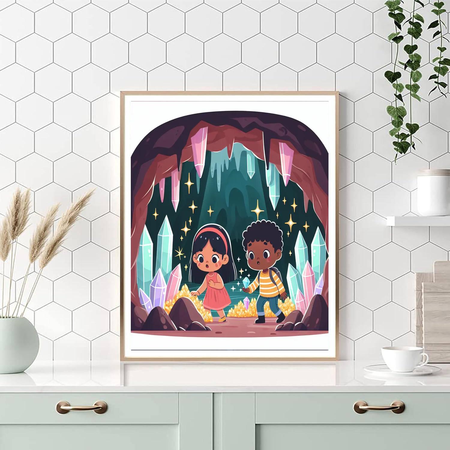 Crystalline Cave Quest Numbered Painting Kits