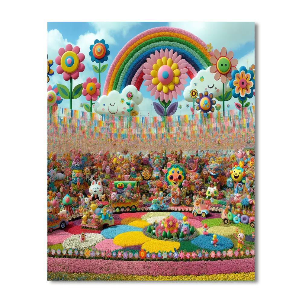 Fantasy Flower Festival Paint By Number