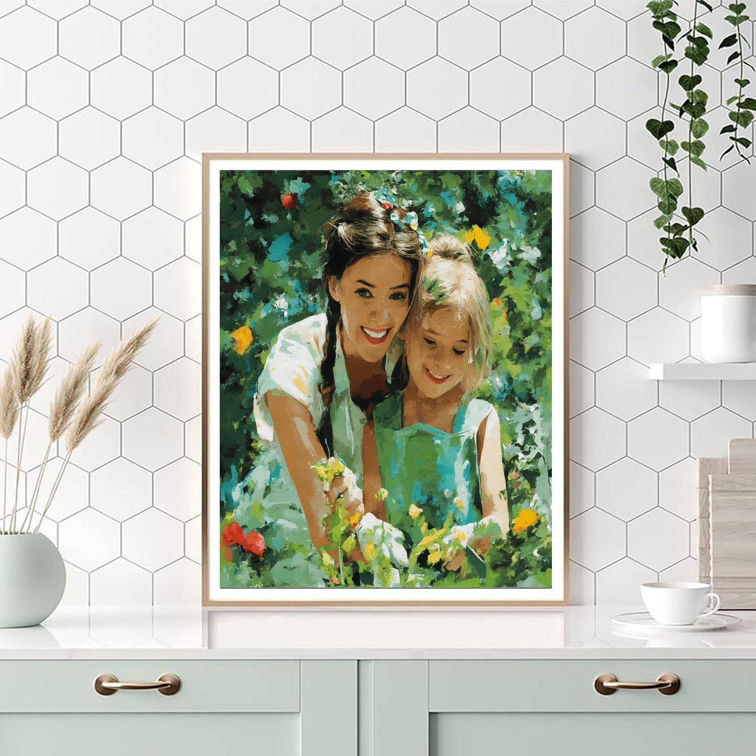 Mommy's Little Garden Helper Numbered Painting Kits