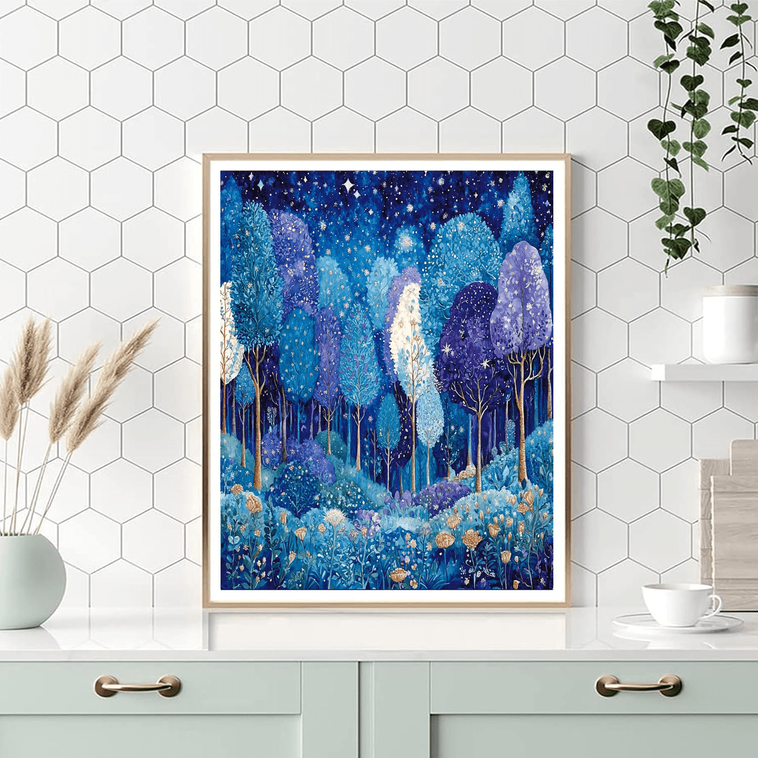 Arthur Rackham Inspired Celestial Forest  Paint By Numbers