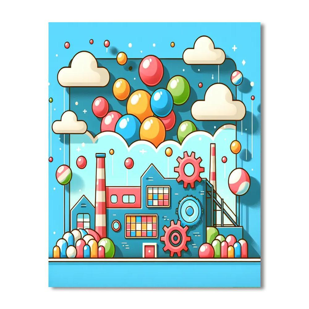 Bubblegum Fun Factory Painting Number Kit