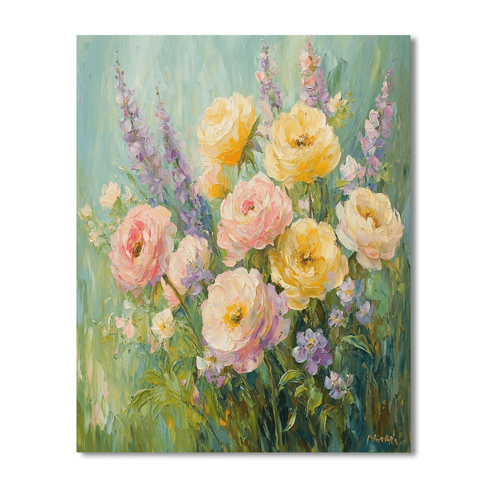 Monet Inspired Blooming Elegance  Paint By Number