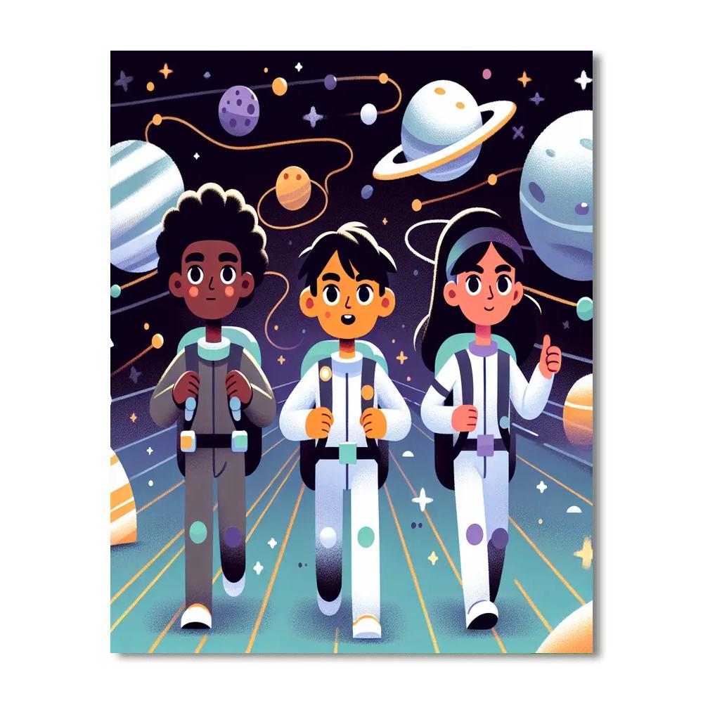 Astral Adventure Seekers Paint By Numbers Art