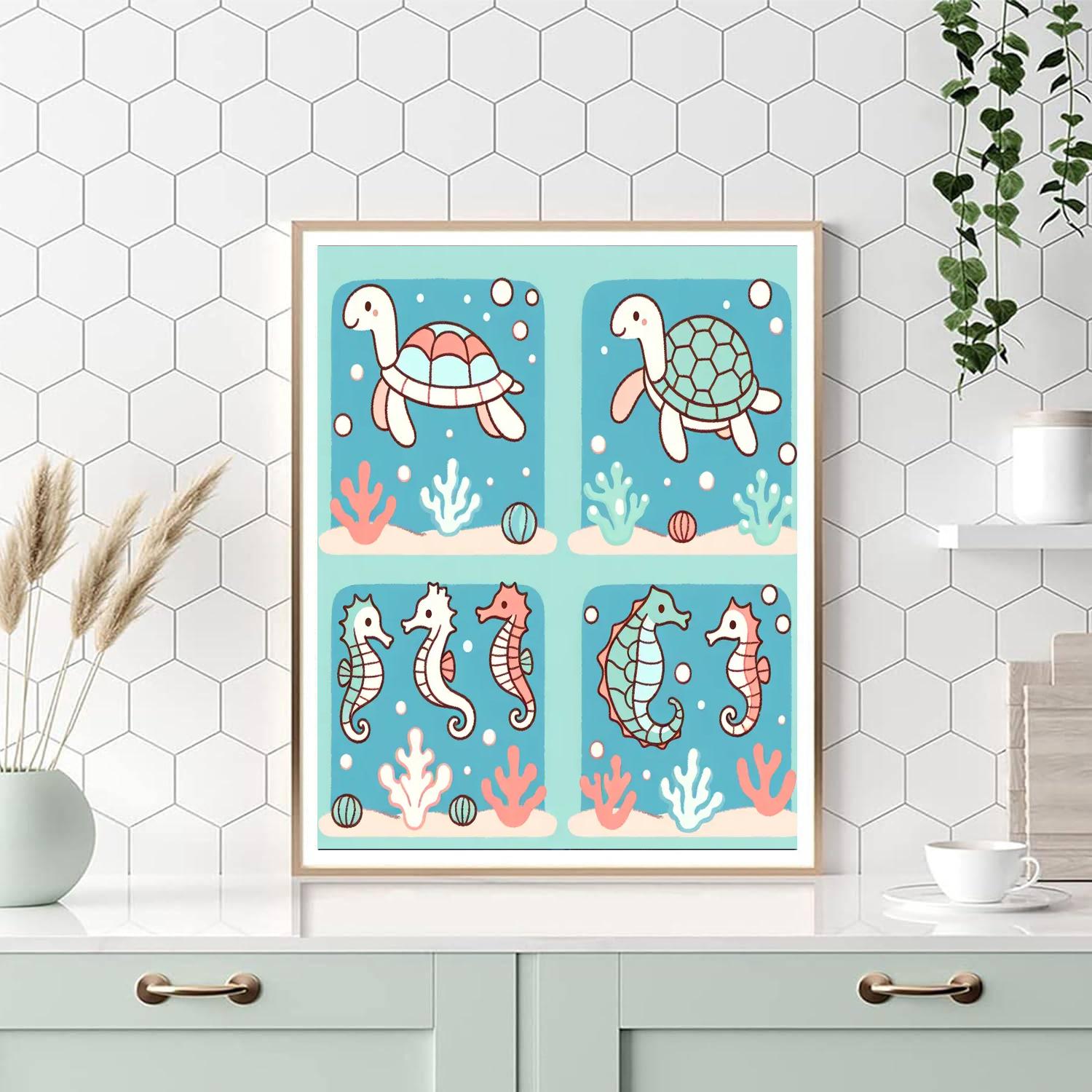 Serene Oceanic Retreat Painting By Numbers Kit