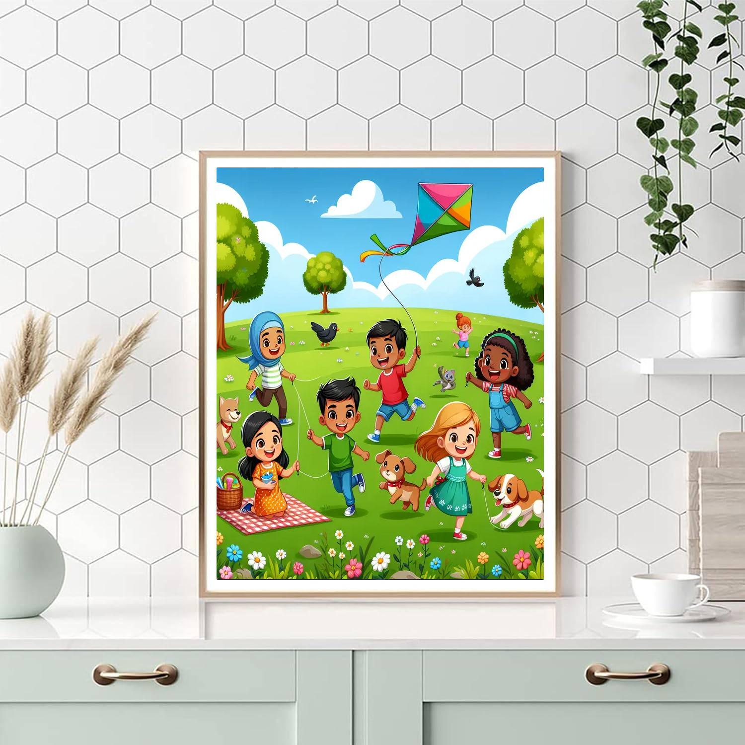 Playful Park Adventures Number Painting