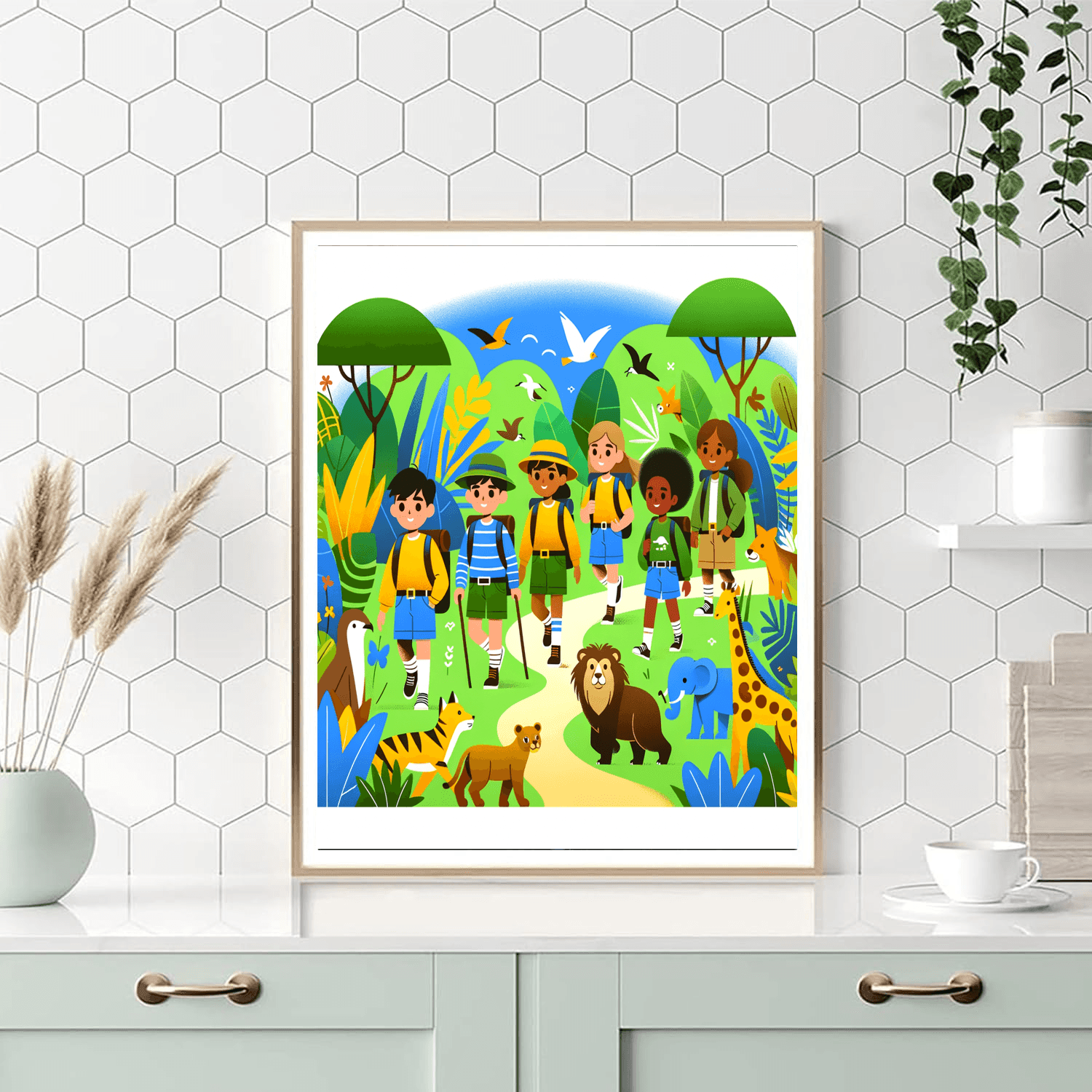 Wild Jungle Expedition DIY Paint By Numbers