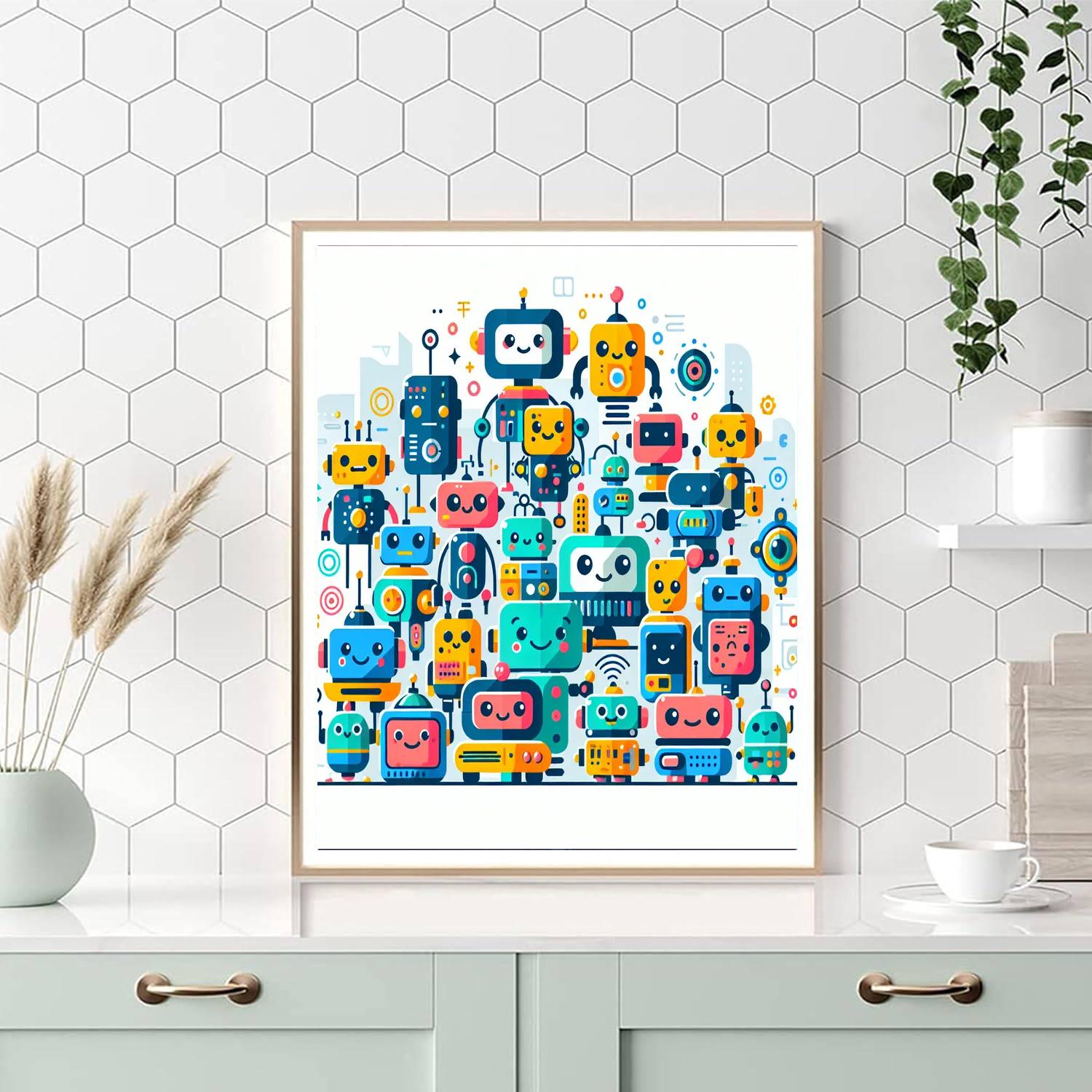 Robot Rangers Number Painting