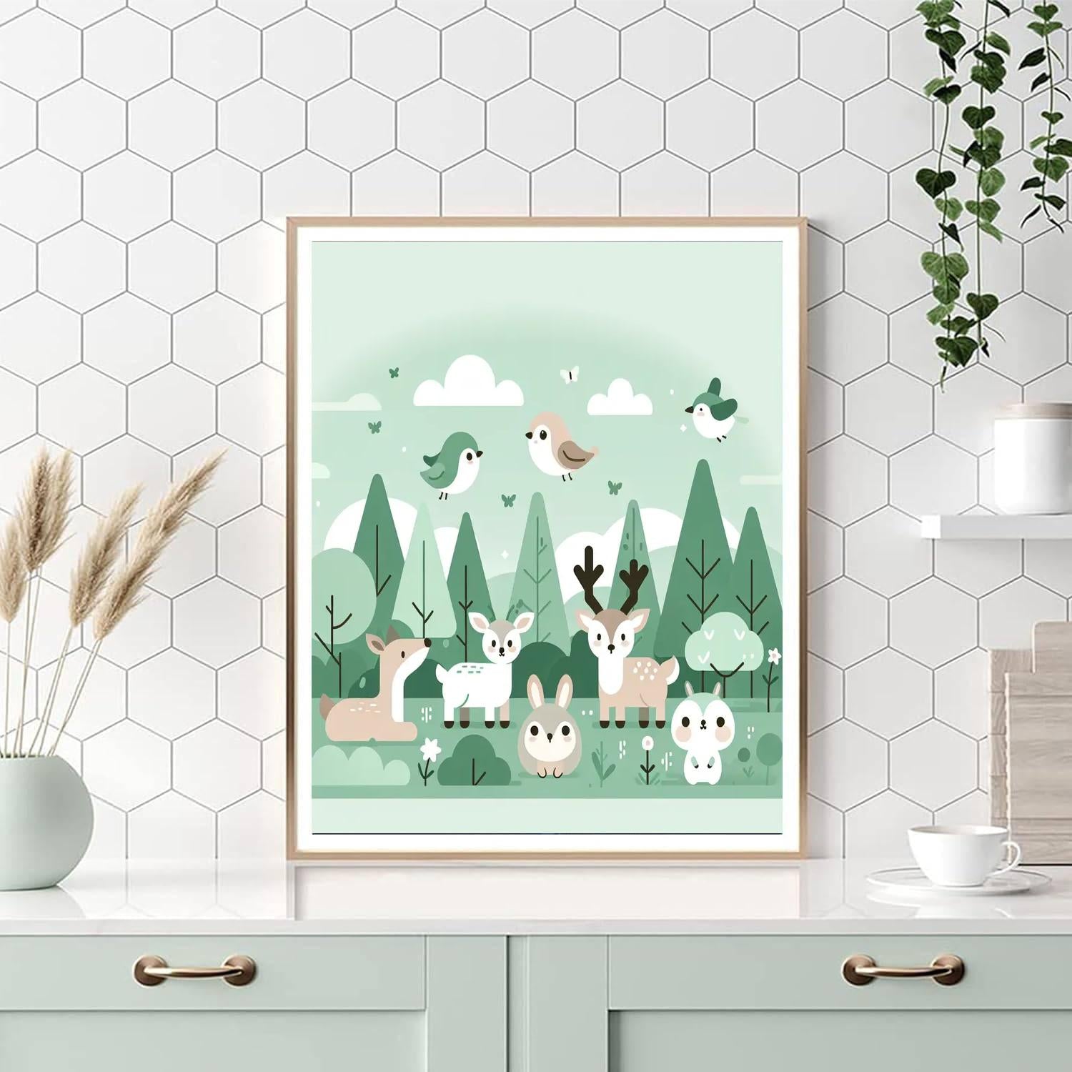 Majestic Woodland Walk Paint By Numbers Art