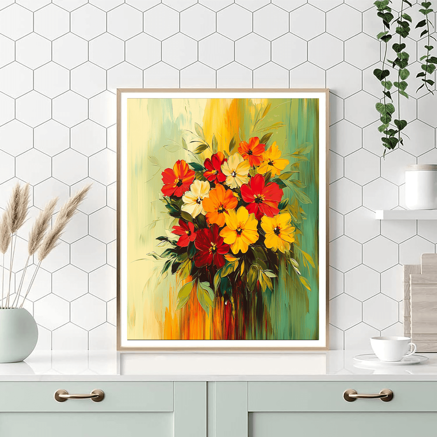 Frida Kahlo Inspired Dynamic Flora  Paint By Numbers Kits