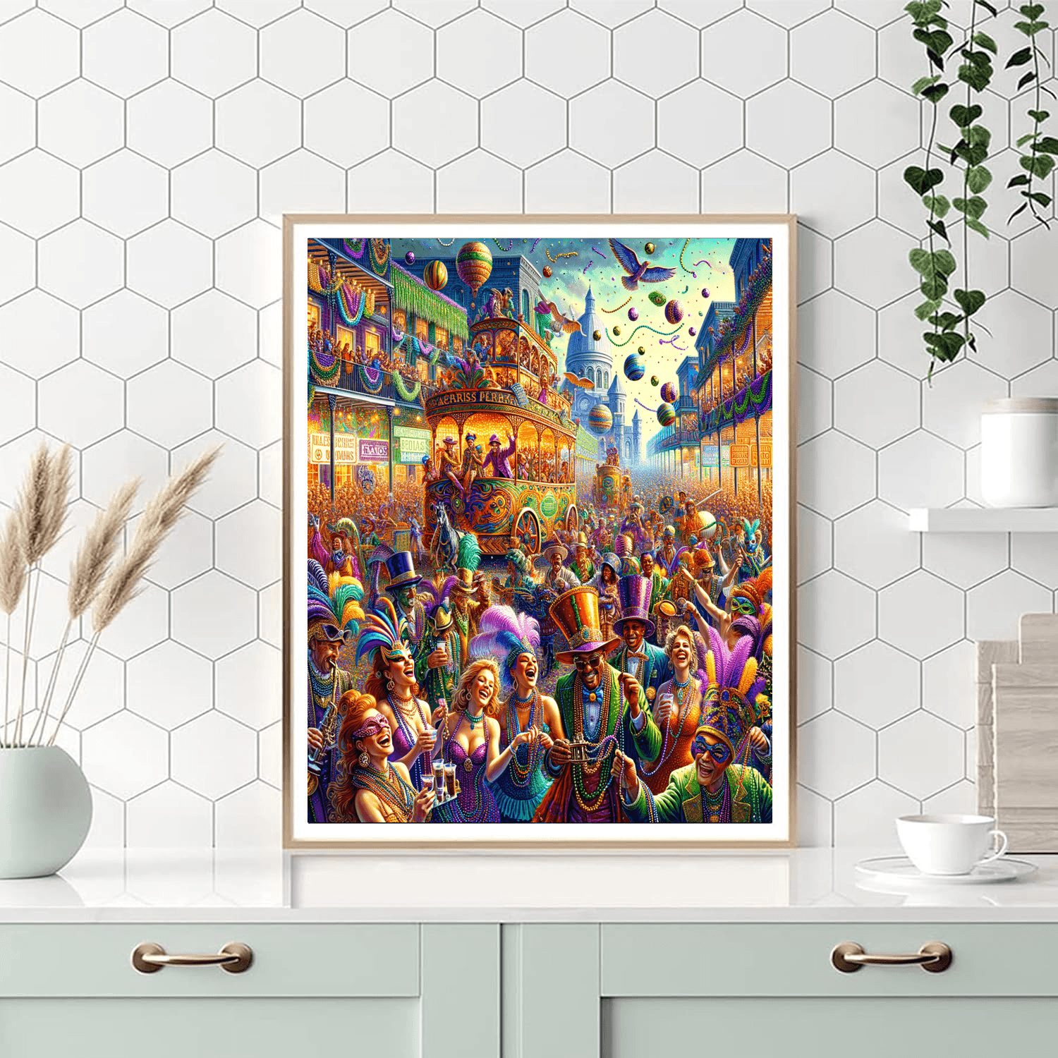 The New Orleans Mardi Gras DIY Paint By Numbers