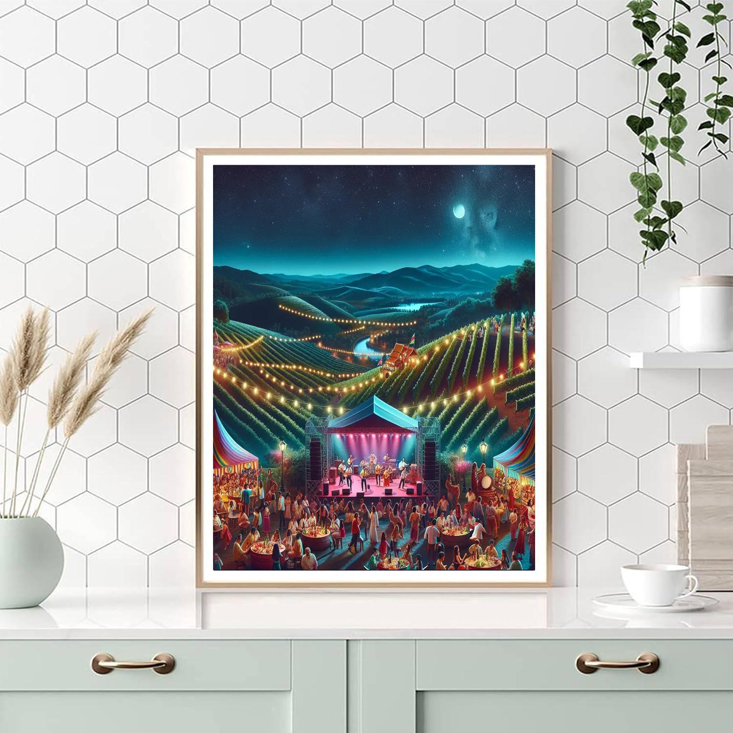 Rhythm And Vines Paint By Numbers Art