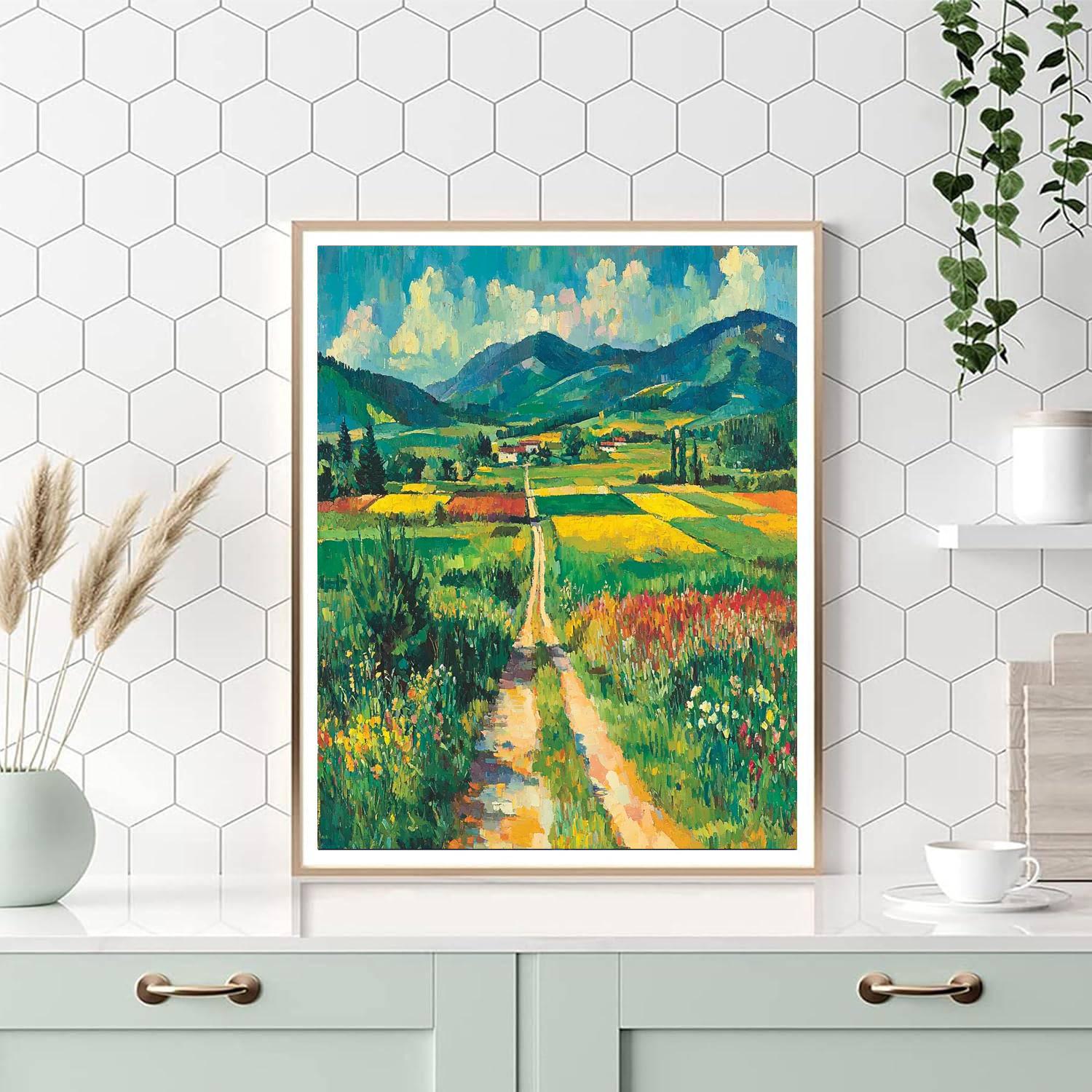 Paul Cézanne Inspired Kaleidoscope Of Nature  Painting By Numbers Kit