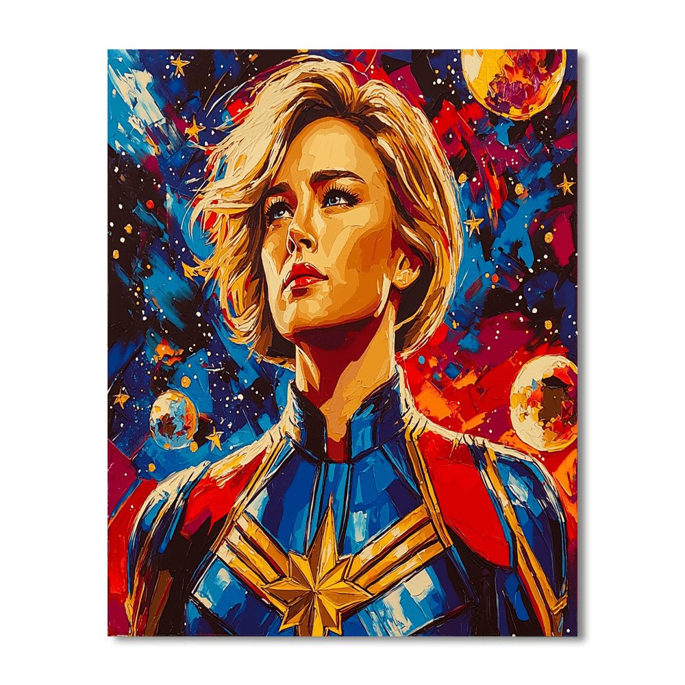 Brie Larson: Shattering Limits As Captain Marvel Paint By Numbers Kits