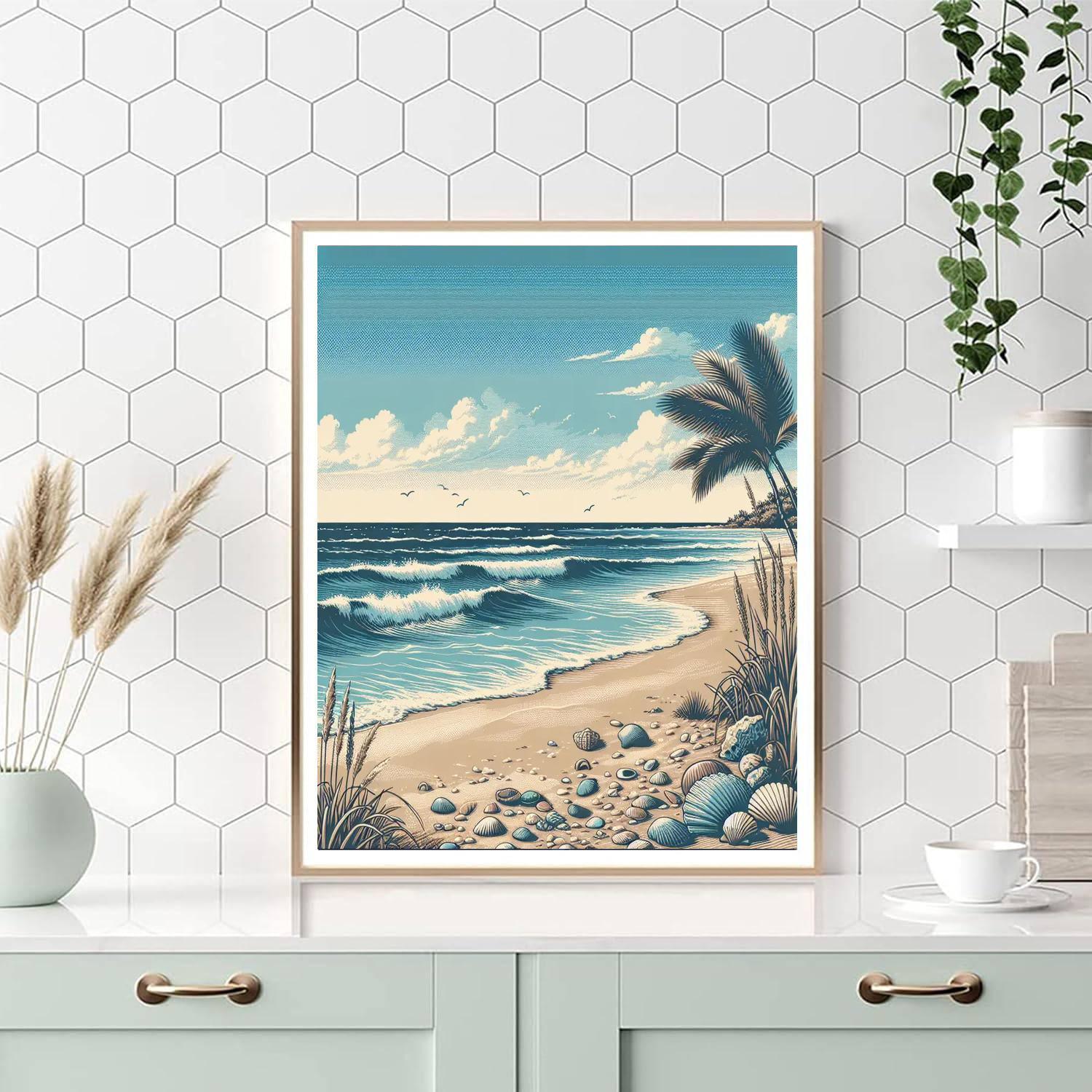 Charming Ocean View DIY Paint By Numbers