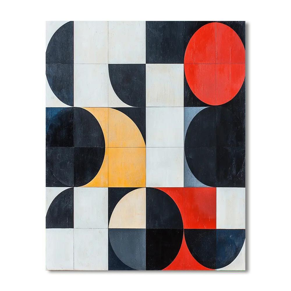 Kazimir Malevich Inspired Balance Of Shapes  Paint By Number