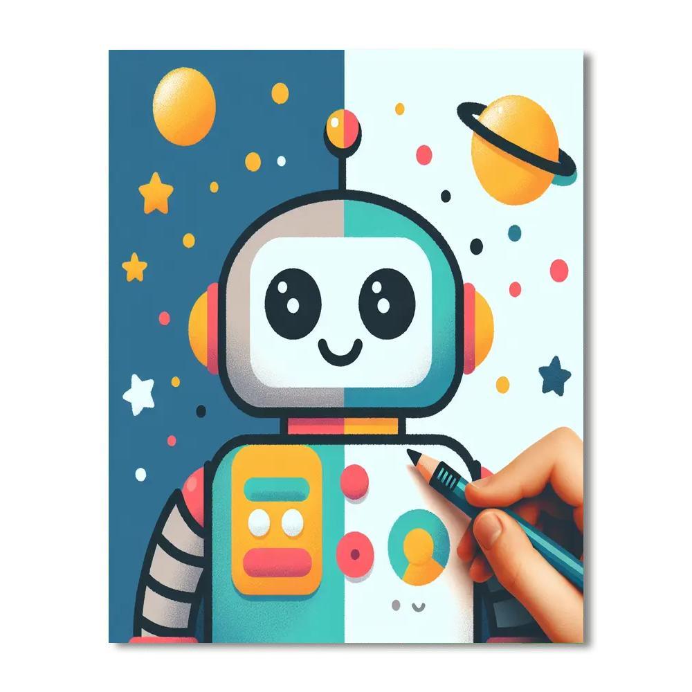 Gigantic Robot Painting By Numbers Kit