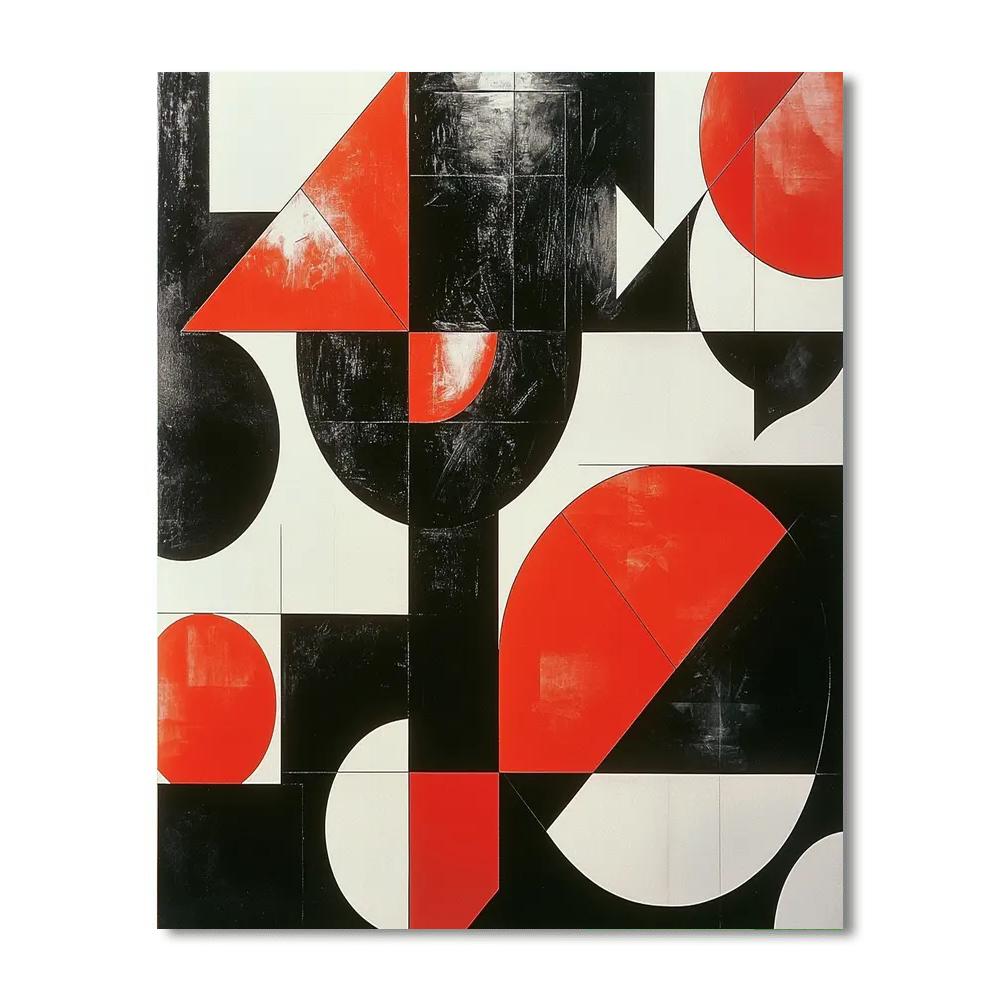 Kazimir Malevich Inspired Transcendent Shapes  Paint By Color