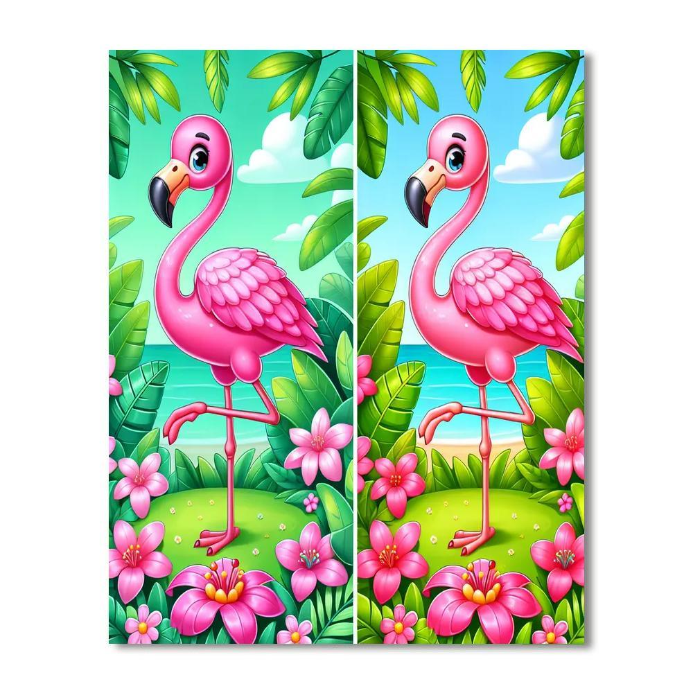 Charming Flamingo DIY Paint By Numbers
