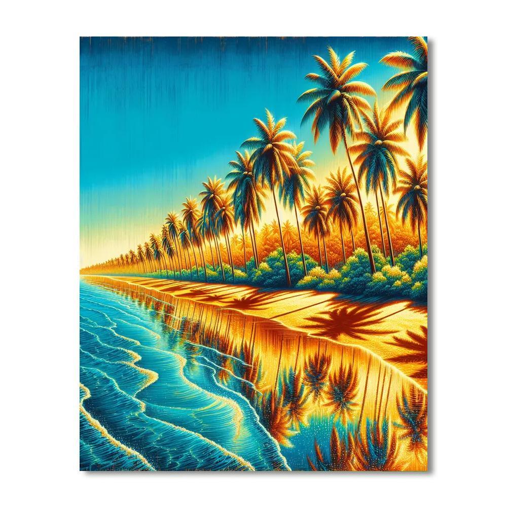 Elegant Tropical Escape Numbered Painting Kits