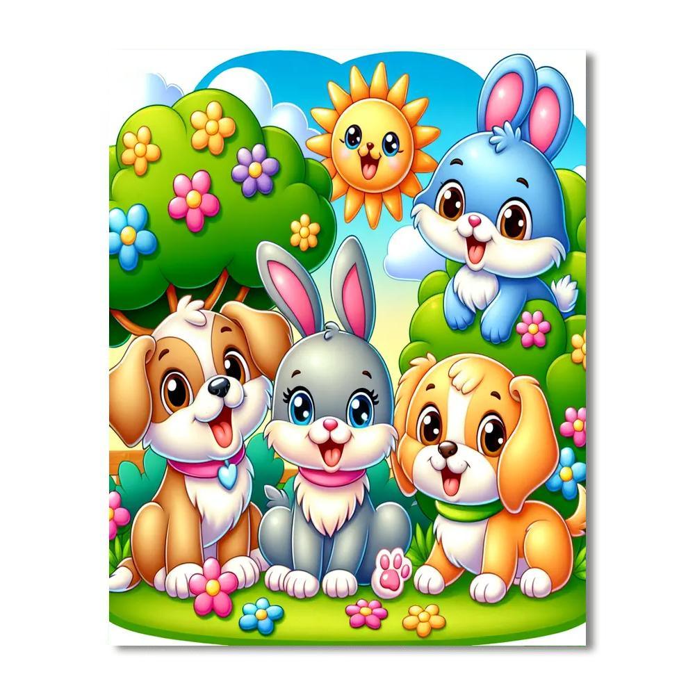 Pet Paradise Playtime Paint By Number